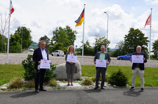 Photo | Réunion du Présidium devant le Pont du Palmrain | 15.06.2020
