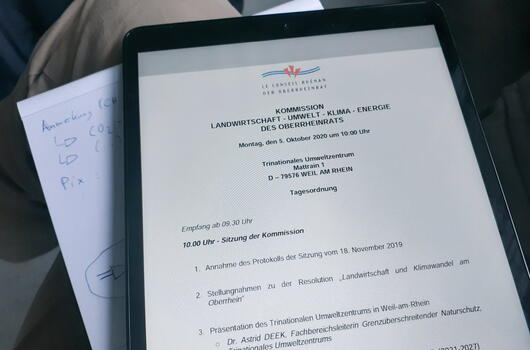 Réunion de la Commission Agriculture - Environnement - Climat - Energie | 05.10.2020, Weil am Rhein